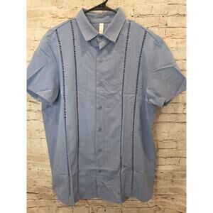 Mapick Mens Polo Shirts Size Large NWT Short Sleeve Blue